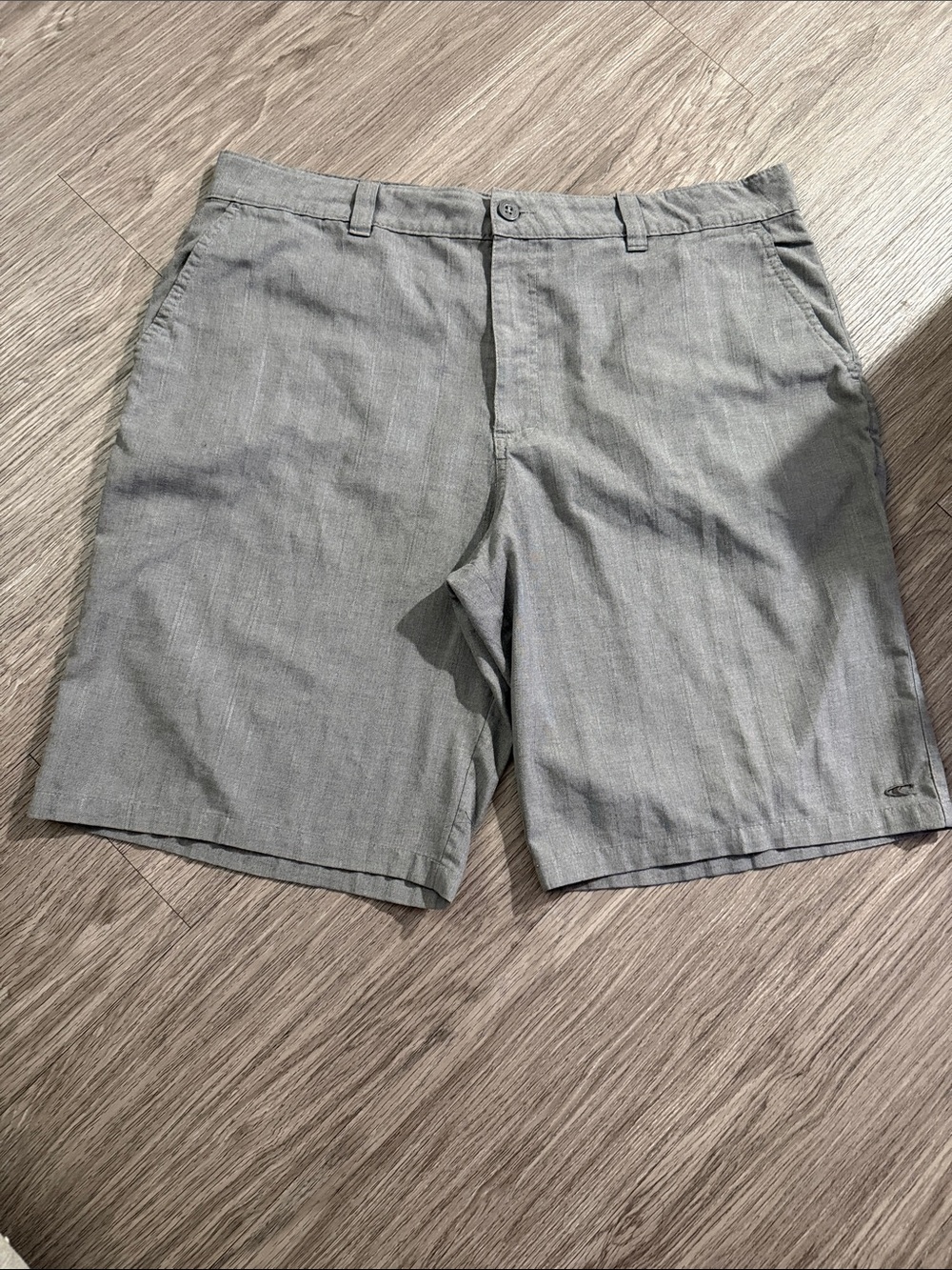 O'Neill Men's Gray Flat-Front Casual Shorts Sz 38